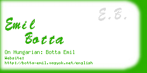emil botta business card